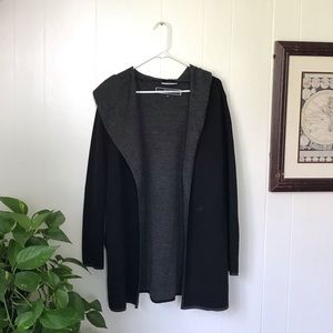 Hooded wool blend cardigan NWOT